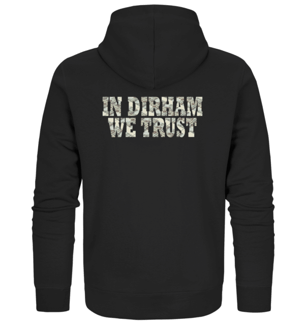 Why Dubai - In Dirham We Trust Weste - Organic Zipper – Bild 4