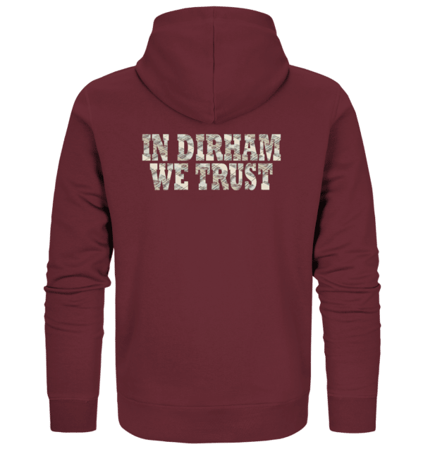 Why Dubai - In Dirham We Trust Weste - Organic Zipper – Bild 6
