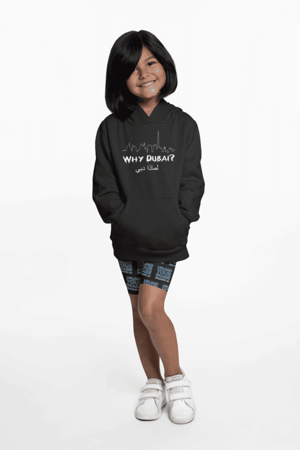 Kids Why Dubai Hoodie - "In Dirham We Trust!" – Bild 2