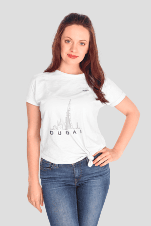 Damen-T-Shirt mit "Dubai" und Skyline!